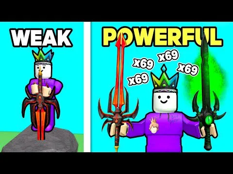 I Pulled Out OVERPOWERED SWORDS From a STONE On Roblox